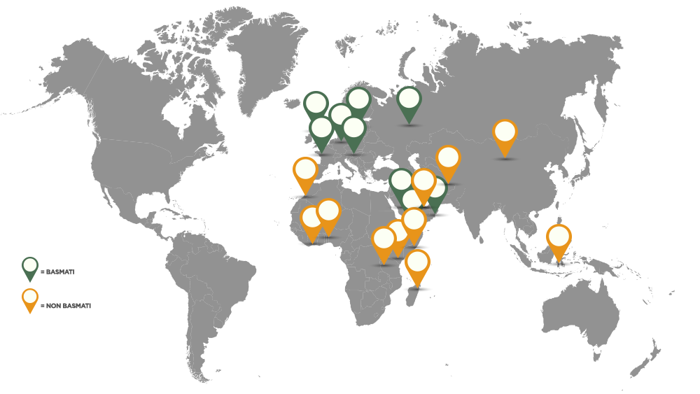 Rice Importing Countries Page Map